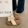 Chinelos Retrô para Uso ao Ar Livre, Estilo Coreano Tendência Primavera/Verão 2026 Novos Chinelos ao Ar Livre Estilo Resort