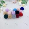 Ventas Directas de Fábrica Pompones de Piel de Conejo Sintético 3-9 cm Pompones DIY Accesorios para el Cabello Hechos a Mano Accesorios para Ropa Bufanda Zapatos Sombrero