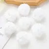 Flor Artificial Cabeça de Crisântemo de Mil Camadas Buquê de Mão com Bola de Flores Flor de Crisântemo Bola de Alho Pano de Seda Acessórios de Decoração para Casa e Casamento