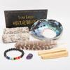 Suministro de Fábrica Fuente Salvia Blanca Amazonas Perú Madera Sagrada Pulsera Colorida Concha de Abulón de Nueva Zelanda Set