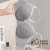 Ropa interior de reunión para mujer para pechos pequeños, los hace lucir más grandes, cómoda, sin costuras, sin varillas, soporte suave, previene la flacidez, recoge los pechos laterales, sujetador de letras