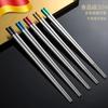 Conjunto de hashis coloridos com pintura em caixa de presente Aço inoxidável 316 Hashis com pintura Liga de metal para uso doméstico Fasteners atacado formulação
