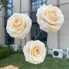 Rosa de otoño recubierto de 14 colores, nuevo rosa burbuja, artificial, para boda y decoración del hogar, rosa falso, venta al por mayor