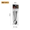Série Transfronteiriça 1010 Conjunto de Talheres de Aço Inoxidável para Supermercado 6 Peças Talheres Ocidentais Faca de Bife, Garfo e Colher Bolsa de PVC