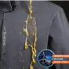 Ropa de Carga Suelta Transpirable Cortavientos Repelente al Agua Transfronteriza Unisex Chaqueta Abrigo con Capucha Desmontable Ropa para Grupo al Aire Libre