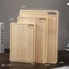 Tabla de Cortar de Madera para Cocina Japonesa Transfronteriza para Hogar con Asa Interior Tabla de Cortar con Fregadero Tabla de Cortar de Bambú Tabla de Cortar para Verduras Frutas