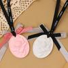 Xiangdao BISSU - Película de fragancia de rosa, color yeso, colgante de aromaterapia para coche, fragancia colgante, regalo de acompañamiento