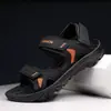 Nuevos zapatos de playa para exteriores de verano de gran tamaño transfronterizos para hombre, sandalias casuales de suela suave sencillas de Roma, venta al por mayor para hombre