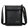 Bolso de Hombro Cruzado de Cuero para Hombre para Viajes de Negocios Casual Versátil Trabajo Bolso de Negocios para Hombres Bolso con Cremallera Multicapa Bolso de Celebridad de Internet Hombres