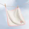 Toalla de Mano para Bebé de Guardería de Coral Fleece, Impermeable y Resistente a la Suciedad, Se Puede Colgar, Diseño de Dibujos Animados para Niños, Se Puede Imprimir el Nombre