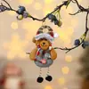 Enfeites para Pendurar na Árvore de Natal, 4 Estilos Papai Noel Boneco de Neve Rena Urso Feltro Pelúcia Pingente, Festa de Natal Decorações de Casa Presente