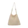 Bolso de Hombro Versátil Estilo Casual para Debajo del Brazo, Bolso de Playa de Gran Capacidad para Vacaciones, Bolso de Mano Tejido Hueco de Moda para Mujer
