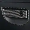 Adecuado para modelos Jeep Wrangler 11-17, juego completo de decoración interior de fibra de carbono para el logotipo del volante y el marco del interruptor del aire acondicionado