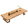 Mesa de chá japonesa de madeira maciça e conjunto de cadeiras tatami bay window pequena mesa de chá casa kung fu mesa de chá Zen simples mesa de chá