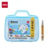 Lápices de Colores Pastel Deli Hm724 para Dibujo Infantil, Seguros y No Manchan, Fáciles de Lavar, Adecuados como Crayones para Garabatear para Estudiantes