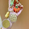 Llavero del Festival de Medio Otoño de Oro Puro 999, Colgante de Oro con Símbolos de Buena Suerte, Cadena Creativa para Teléfono al por Mayor
