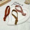 Corea del Sur Tocado Simple Nudo Elástico Alto Ancho Plano Anillo para el Cabello Cola de Caballo Alta Goma Tendón para el Cabello Cuerda para el Cabello