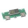 Módulo de carregamento de bateria de lítio 18650 com display digital e módulo de reforço de display 5V2.4A 2A 1A saída USB dupla