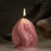 Nuevo Molde de Silicona para Velas Rotatorias de Gota de Agua Geométricas Rayadas Adorno de Vela Aromática de Espiral Geométrica