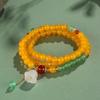 [Buen Loto Loto] Pulsera de Loto Esmaltada de Ágata para Mujer Nueva Pulsera China de Amatista Venta al por Mayor