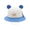 Adorable Sombrero de Pescador de Gatito de Dibujos Animados para Bebés de 1 a 3 Años, Sombrero de Sol Estilo Coreano Ins para Niños para Salidas al Aire Libre