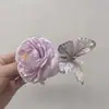 Atmósfera Estilo Vacaciones de Verano Dulce Simulación Magnolia Pasador Pasador Accesorios para el Cabello Pinza Lateral Foto Flor para la Cabeza Playa Flor en el Cabello Flor