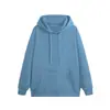 Sudadera con capucha de color liso forrada de forro polar, nueva y moderna para otoño e invierno, para hombre, pareja, holgada, casual, versátil, chaqueta con capucha