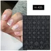 Celebridad de Internet Arte de Uñas Tamaño Pequeño Plantilla de Pintura en Spray Hueca Copo de Nieve Doble Uso Pistola Pulverizadora Pegatina Pegatina Decoración de Uñas Venta al por Mayor en Stock