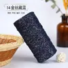 Hilo de algodón hueco de hebra redonda de seda dorada 2 mm de grosor medio algodón y lino tejido a mano ganchillo DIY material de envoltorio para hilo secundario hilo