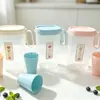 Jarra con 4 tazas modelo nuevo para uso doméstico de plástico, jarra de agua fría, set de gran capacidad con cuatro tazas