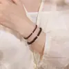 Nova Pulseira de Círculo Único Imitando Granada Estilo Chinês, Moderna e Simples, Pulseira de Nicho para Casal Unissex, Acessório Versátil