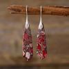 Pendientes geométricos de piedra emperador de lujo ligeros bohemios de alta calidad, nuevos, joyería de moda europea y americana.