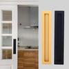 Tirador oculto para puerta corredera de armario empotrado, tirador oculto, tirador invisible para puerta, tirador oculto para cajón de armario, tirador negro