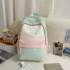 Mochila Versátil de Moda Elegante y Sencilla con Bloques de Color de Alta Capacidad, Modelo Nuevo 2026 para Niñas, Adecuada para Estudiantes de Secundaria y Preparatoria