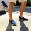 Mocassins de Verão Masculinos, Sapatos Rasos Casuais, Sapatos de Condução Slip-On, Sapatos com Aba de Tamanho Grande para Cruzamento de Fronteiras