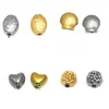 Colgante de cuentas de acero inoxidable chapado en oro al vacío, bolsa, pulsera de oro, collar, accesorios de personalidad DIY