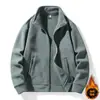 Nuevo Cárdigan Sudadera de Forro Polar para Hombre Pareja Otoño e Invierno Chaqueta de Forro Polar para Pareja Forro Polar Engrosado con Cuello Alto para Hombre y Mujer