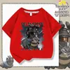2026 Novo Modelo Infantil Divertido Força Delta Dragão Inseto Abstrato Algodão Puro Meninos Descolado Casual Camiseta de Manga Curta