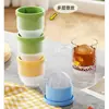 Molde Grande para Bolas de Hielo para Hacer Hielo, Genial para Whisky, Uso en Casa, Bandeja de Hielo Esférica Grande de Silicona