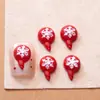 Acessórios de Nail Art de Desenho Animado de Natal Populares Transfronteiriços Papai Noel Tridimensional Fofo Árvore Acessórios de Unha Vestíveis Decorações
