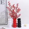 Florero de Plástico Simple de Nuevo Estilo Transfronterizo Estilo Nórdico Estilo Ins Flor Falsa Florero Botella Decorativa para Sala de Estar Adornos
