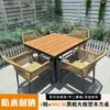 Juego de mesa y sillas de exterior con sombrilla, juego de tres piezas de mesa y sillas de mimbre para patio exterior, silla de mimbre para balcón al aire libre, jardín, ocio