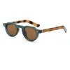 Gafas de sol nuevas transfronterizas para mujer, tendencia japonesa, montura redonda, gafas de sol para hombre, sensación de alta gama, suministro directo de fábrica, gafas de sol