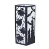 Lanterna de Papel 3D Preta de Halloween Corte a Laser Oca Morcego Lanterna de Velas Abajur de Papel Luz Noturna Lanterna Fantasma Atacado