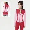 Conjunto de Yoga Transfronterizo para Mujer de Primavera y Otoño, Chaqueta de Manga Larga con Cuello Alto y Bloques de Color, Conjunto de Pilates y Fitness de Cintura Alta para Cadera de Durazno