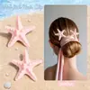 Grampo de Cabelo Estrela do Mar de Venda Quente de Verão da Amazon Acessórios de Cabelo Sereia para Mulheres e Meninas Festa na Praia Tema Oceano