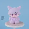 Novas miniaturas fofas de resina Sanrio Momo com acabamento aveludado, artesanato para mesa de casa, enfeites decorativos, atacado do fabricante