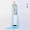 Hanfu Sueño en el Pabellón Rojo Chal de Danza Clásica 4m Traje de Danza Cinta de Malla Velo de Danza