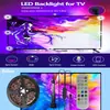Tela de TV Luz Ambiente Sincronizada Tira de Luz Colorida RGB Decoração de Computador Bluetooth Jogos Música Ambilight