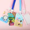 Funda protectora linda para tarjeta de autobús, insignia de tarjeta de comida para estudiantes, permiso de trabajo, certificado de control de acceso para exhibición en el campus, cubierta de tarjeta de fábrica, tarjeta de puerta